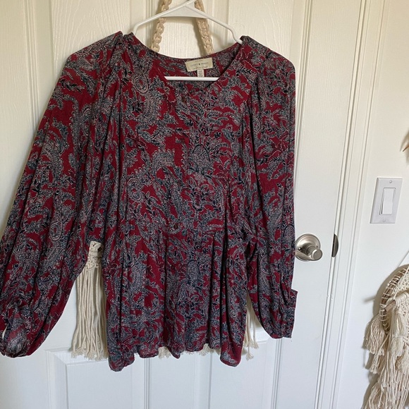 Puffy sleeve boho blouse - Picture 1 of 6